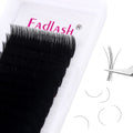 FADLASH Classic Volume Lash Extensions 0.07 D Curl 20-25mm – Premium Silk, Matte Black