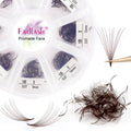 FADLASH Colored Lash Extensions 10D Premade Fans – 1000pcs Brown Mix (7D-16mm)