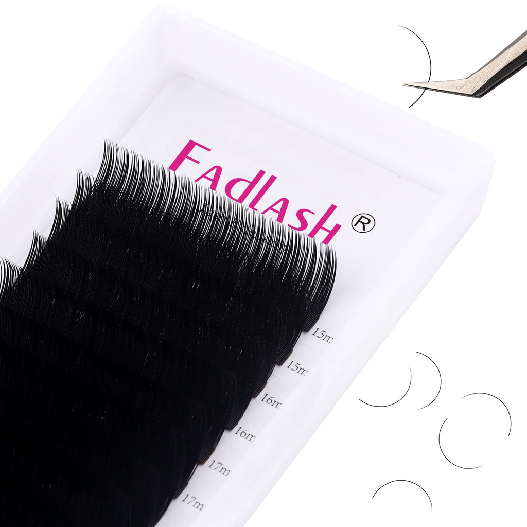 FADLASH Eyelash Extensions - C/D Curl 0.20mm Mixed 15-20mm | Professional Lash Supplies
