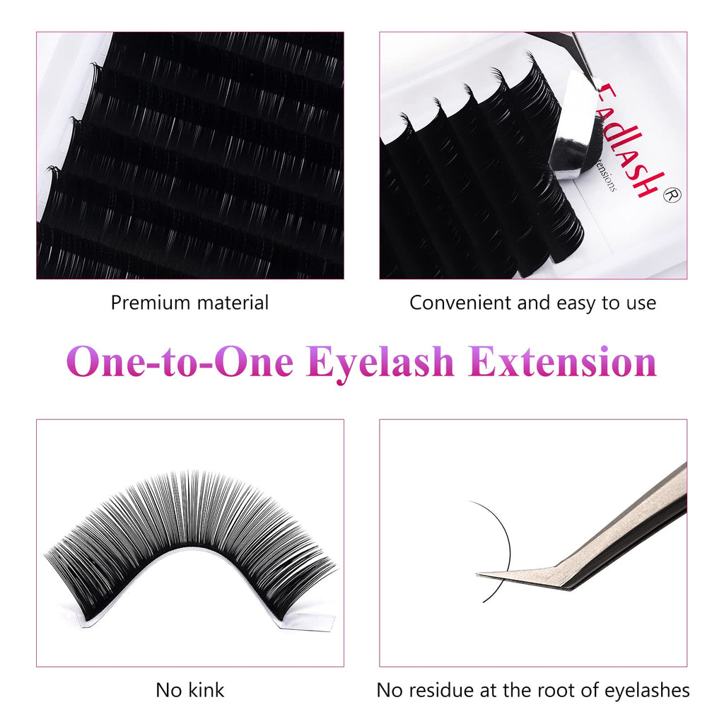 FADLASH Eyelash Extensions - C/D Curl 0.20mm Mixed 15-20mm | Professional Lash Supplies
