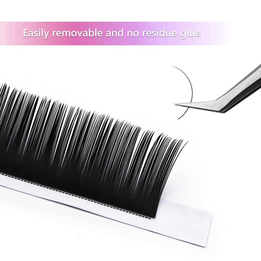 FADLASH Eyelash Extension D Curl 0.15 - 15mm | Classic Silk Lashes for Professionals