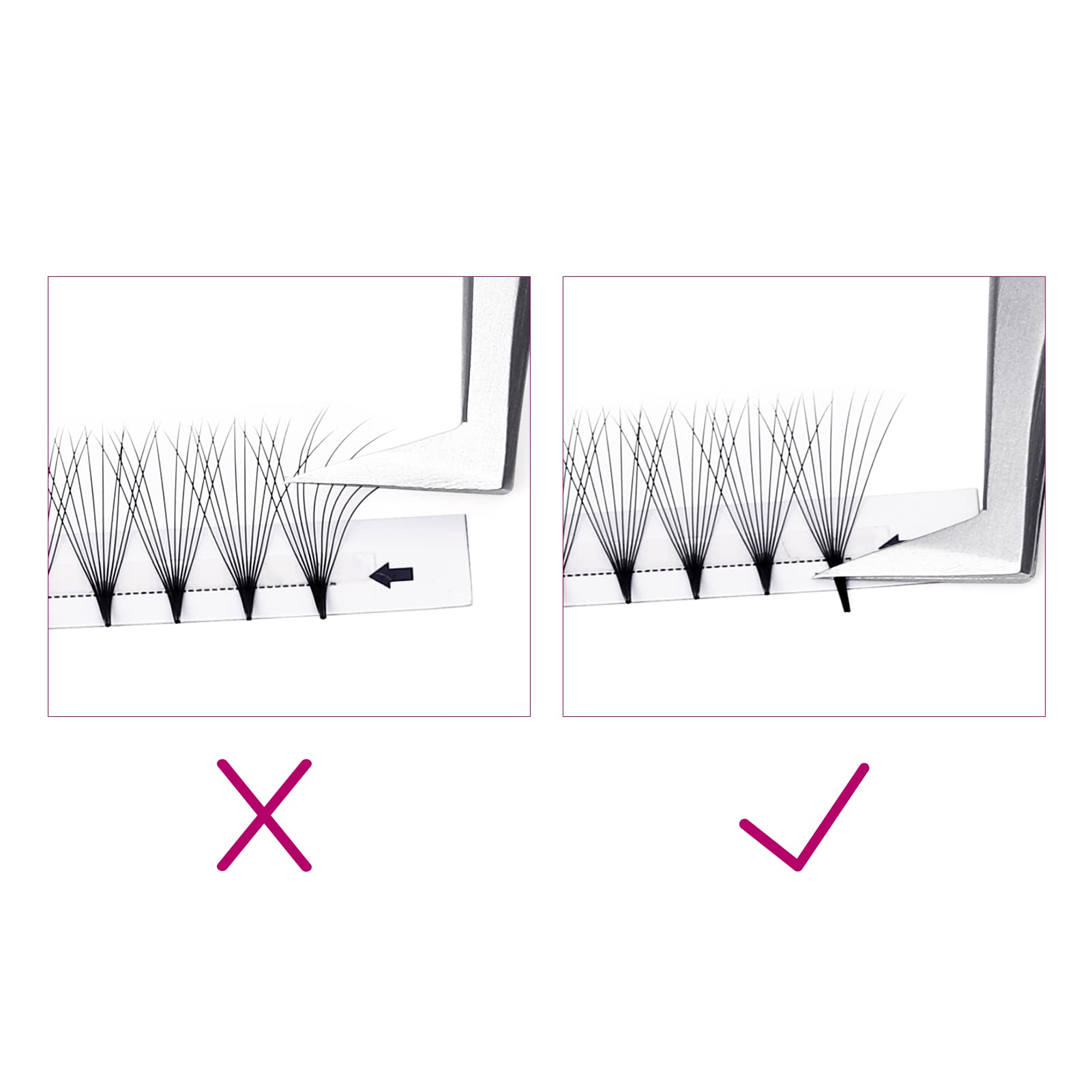 FADLASH 0.07mm C Curl 10D Premade Volume Lashes - 120pcs 10mm PBT
