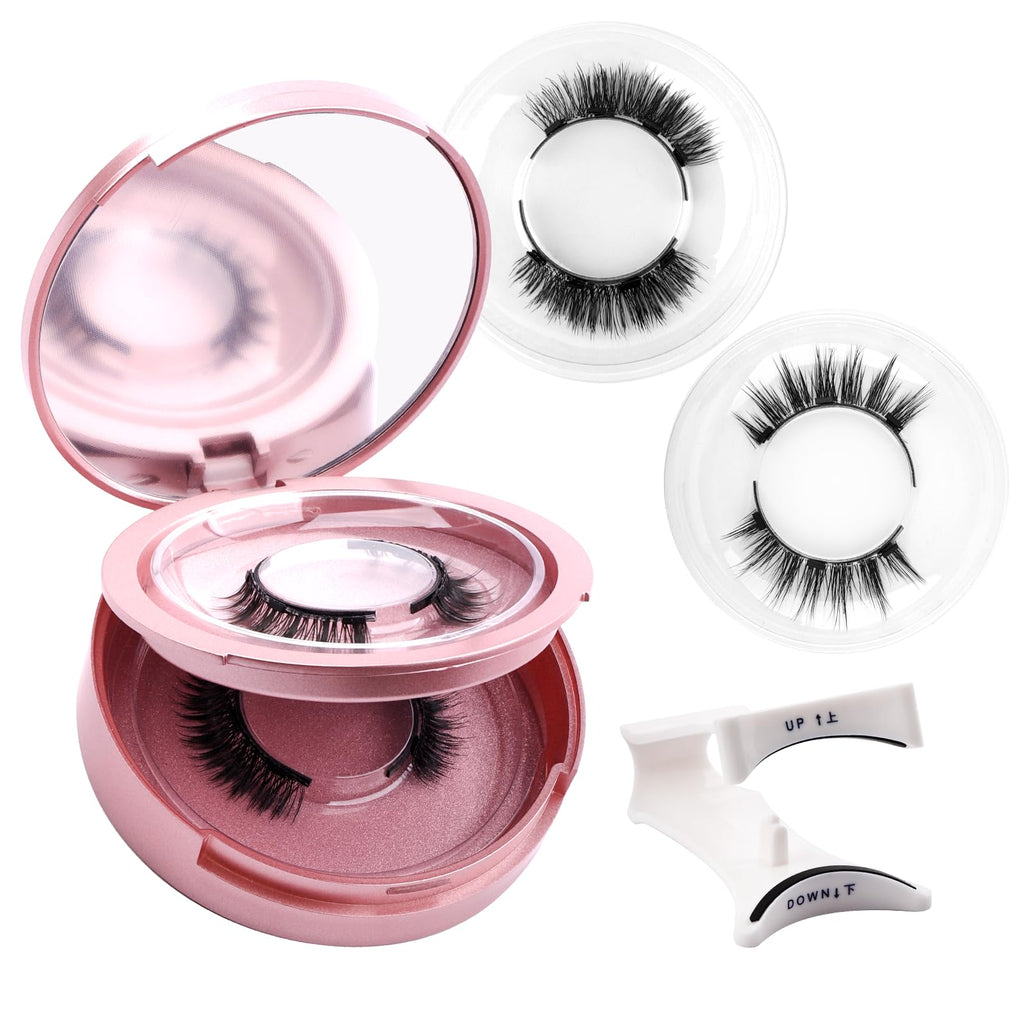 FADLASH Magnetic Eyelashes – Natural Look, Glue-Free, Reusable Lashes with Applicator (2 Pairs) S01