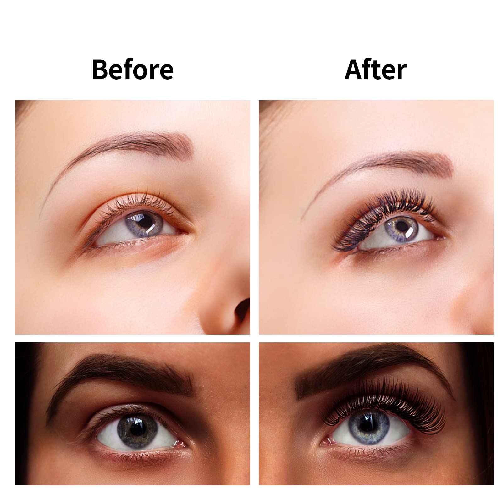 FADLASH Lash Extension Premade Fans 1000pcs – D Curl 14D-0-05D, 9-16mm Mixed Pack