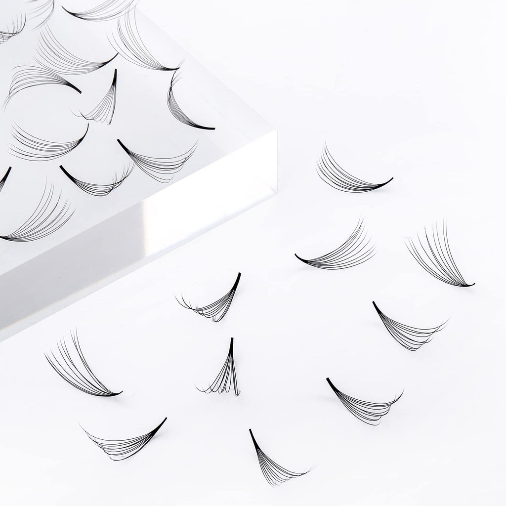 FADLASH Premade Lash Fans Mixed Tray – 1000 Loose Fans, 10D-0.07C, 15-20mm