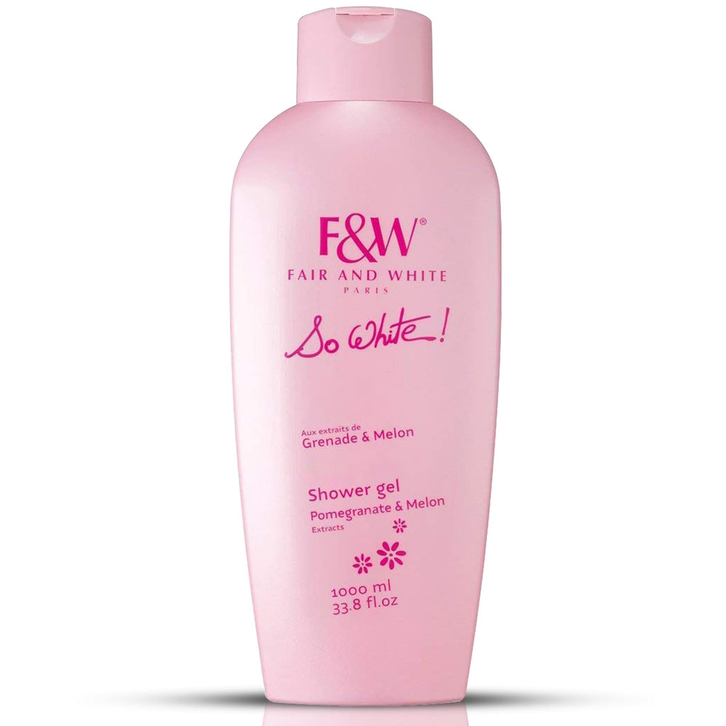 FAIR & WHITE So White Refreshing Brightening Body Wash – 1000ml | Melon & Pomegranate Extracts