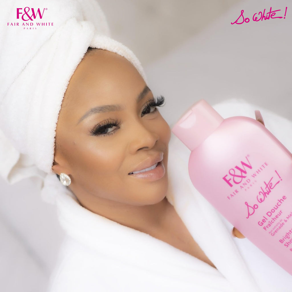 FAIR & WHITE So White Refreshing Brightening Body Wash – 1000ml | Melon & Pomegranate Extracts