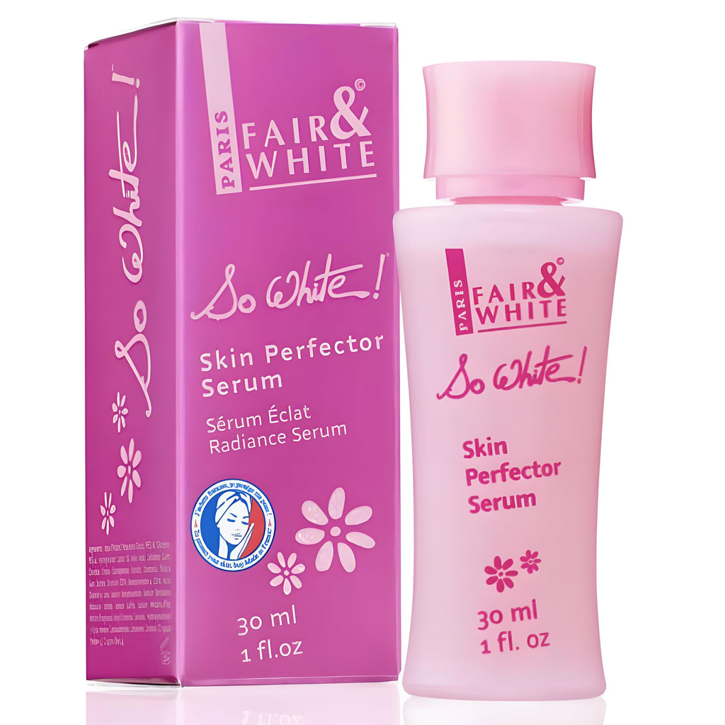 FAIR & WHITE So White Skin Brightening Serum 30ml – Kojic Acid & Castor Oil for Face, Elbows, Knees, Feet