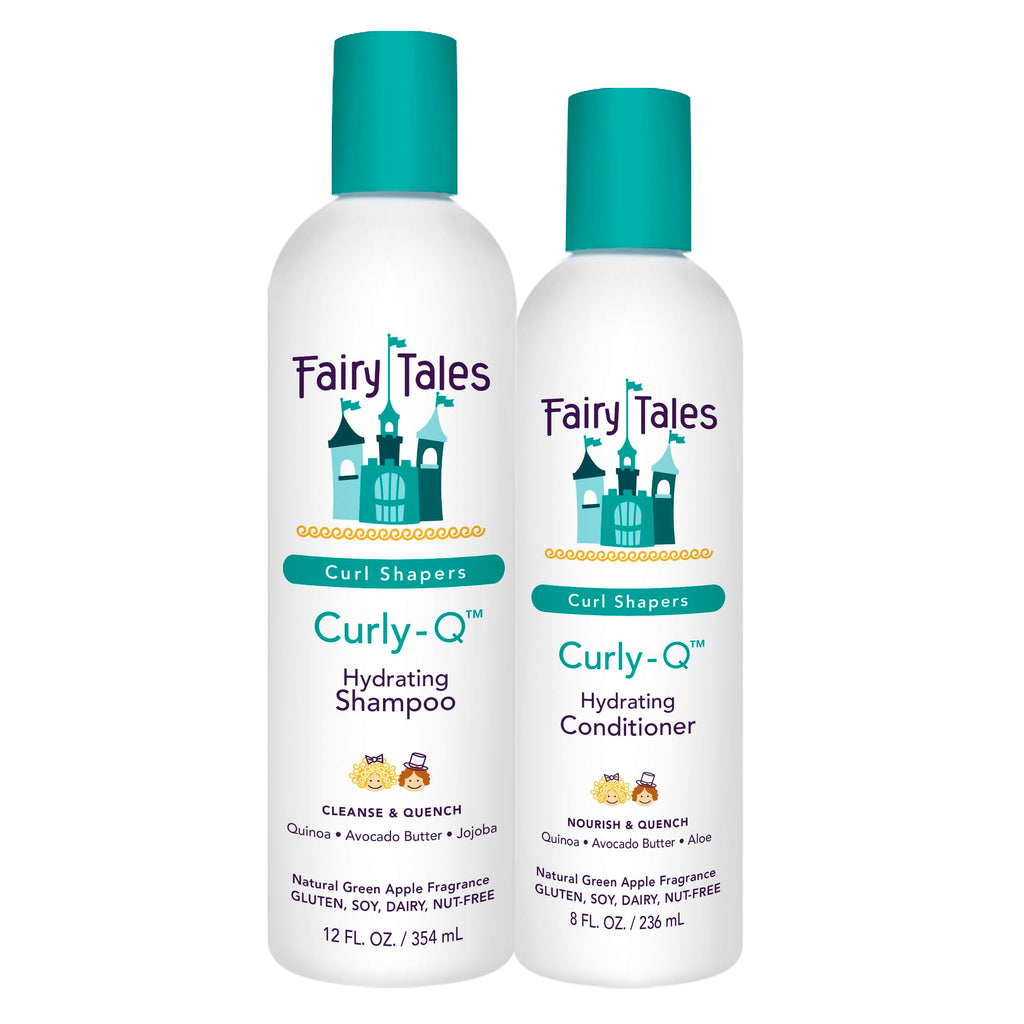 Fairy Tales Curly Q Hydrating Kids Shampoo & Conditioner — 2 Pack (12oz + 8oz)