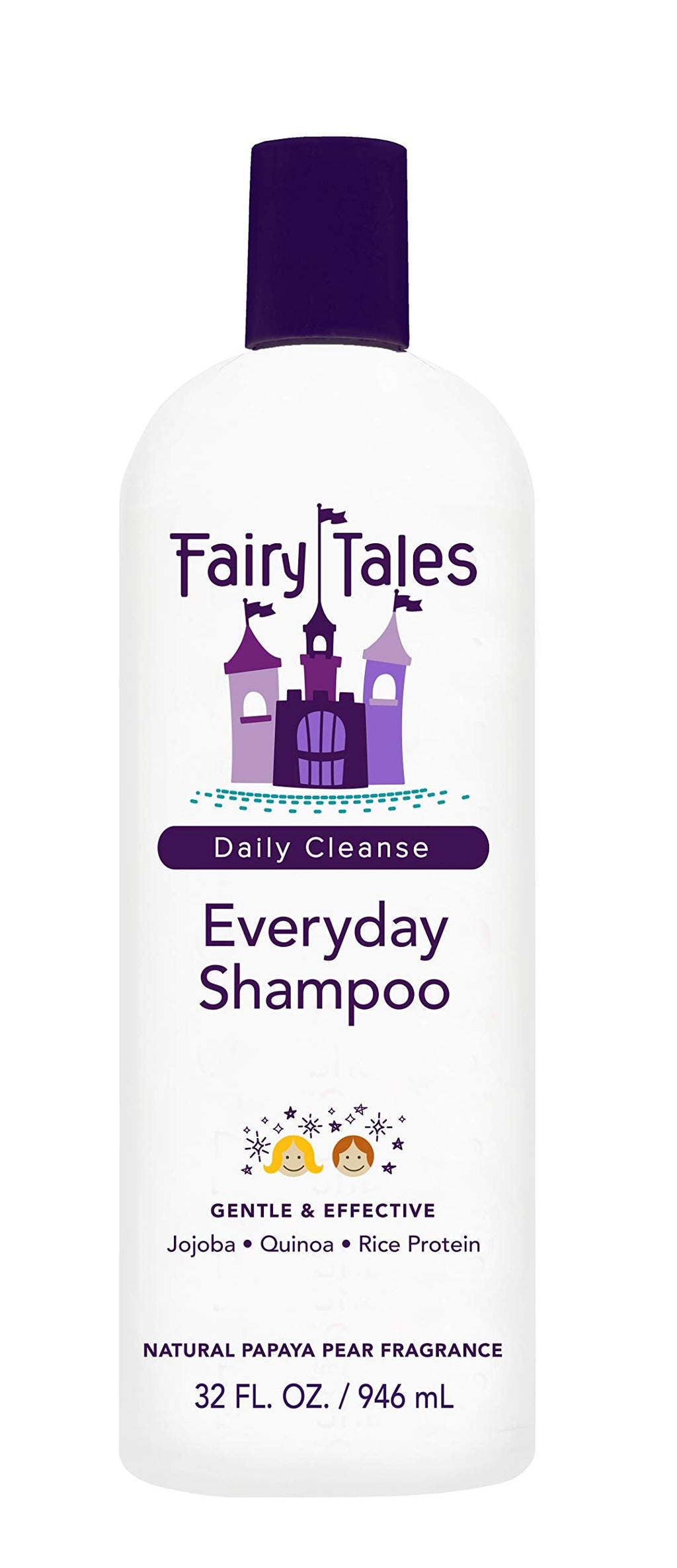 Fairy Tales Daily Cleanse Kids Shampoo – Gentle, Paraben-Free, All Hair Types, 32 oz