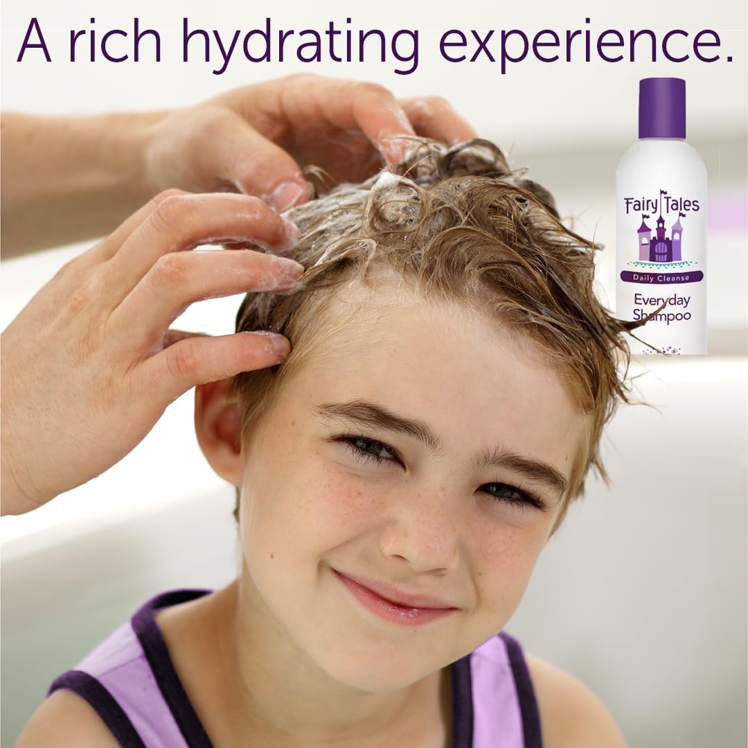 Fairy Tales Daily Cleanse Kids Shampoo – Gentle, Paraben-Free, All Hair Types, 32 oz