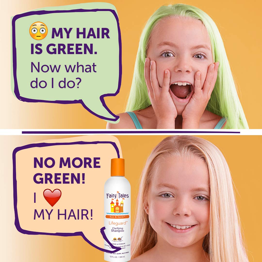 Fairy Tales Swim Shampoo & Conditioner for Kids — 32oz Duo, USA Made, Chlorine Removal, No Parabens or Sulfates