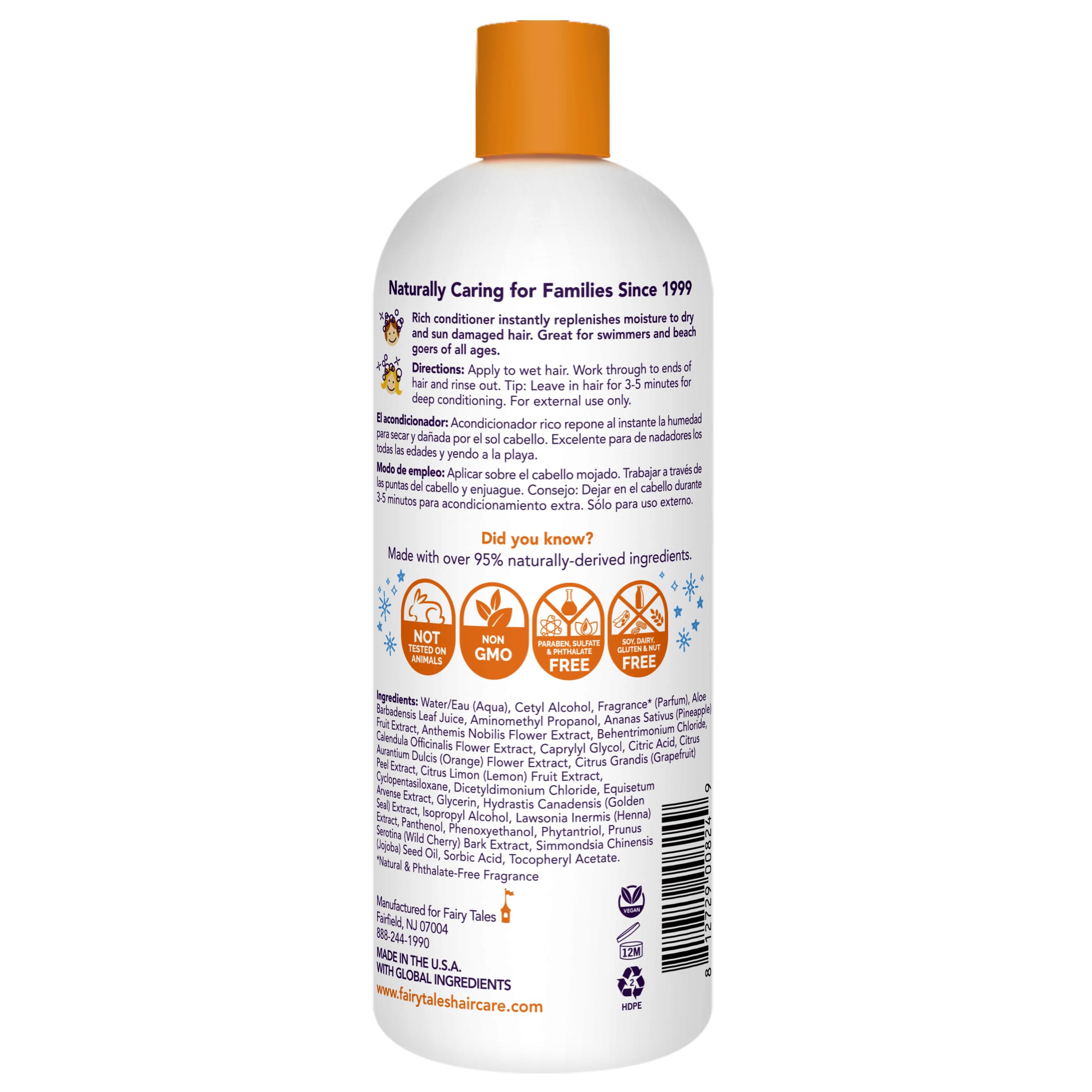 Fairy Tales Swimmer Conditioner for Kids - 32 oz | Natural USA‑Made, Paraben/Sulfate/Dye Free