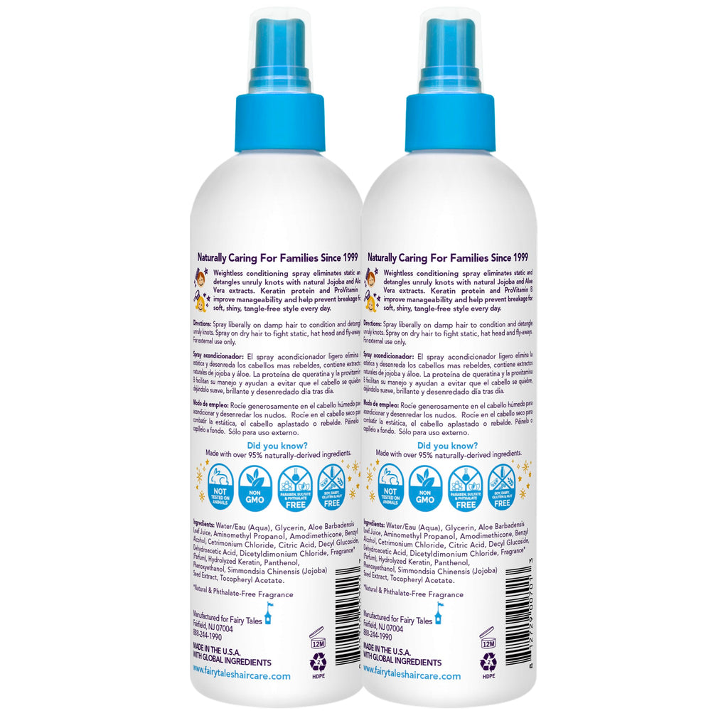 Fairy Tales Tangle Tamer Detangling Spray for Kids – 12 oz (2 pack)