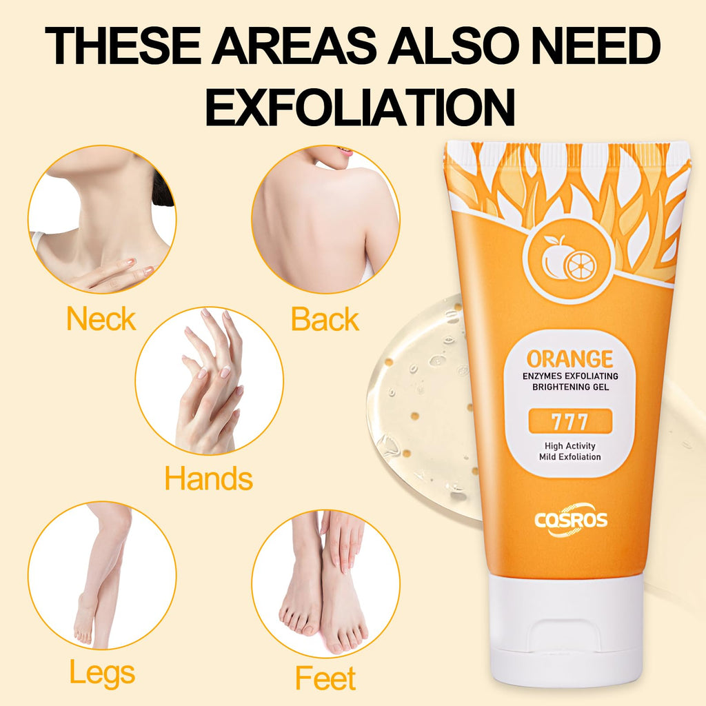 FAIRYTALESPACE Orange Exfoliating Gel Scrub – Deep Cleanse, Hydration & Blackhead Reduction (1PC)