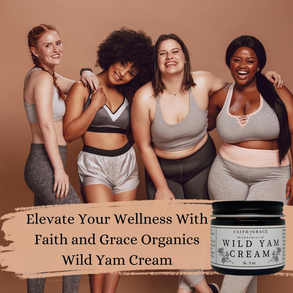 Faith and Grace Organics Wild Yam Cream for Women – Organic Hormone Balance, 2 oz