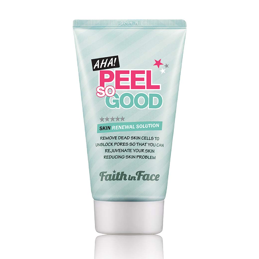 Faith in Face AHA Peel So Good Skin Renewal Peeling Gel – Gentle Exfoliating Facial Scrub for All Skin Types, 4.22 fl oz