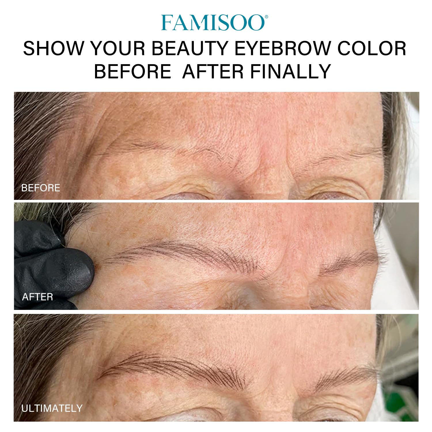 FAMISOO PMU Pigments for Eyebrow 0.169oz/5ml – Long-Lasting Microblading Ink in 263 Deep Brown