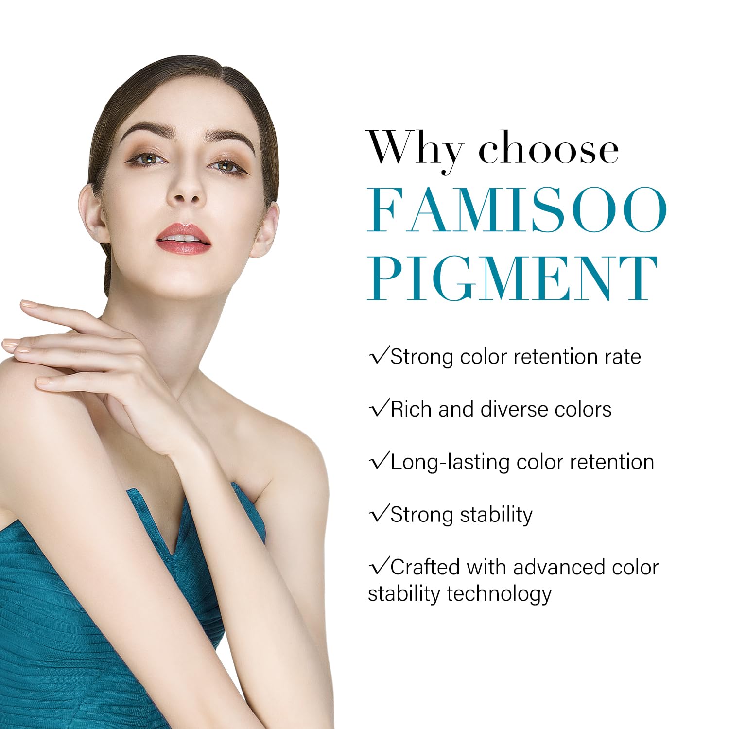FAMISOO PMU Pigments for Eyebrow 0.169oz/5ml – Long-Lasting Microblading Ink in 263 Deep Brown