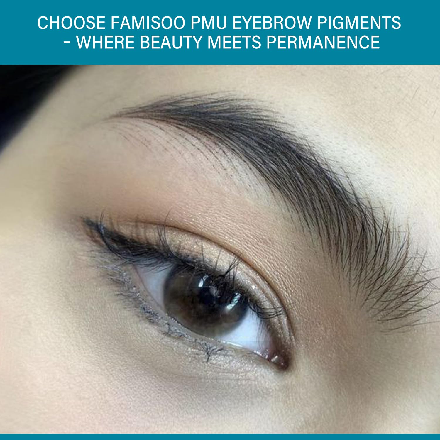 FAMISOO PMU Pigments for Eyebrow – 5ml True-Tone Microblading Ink for Brows, Lips & Eyeliner