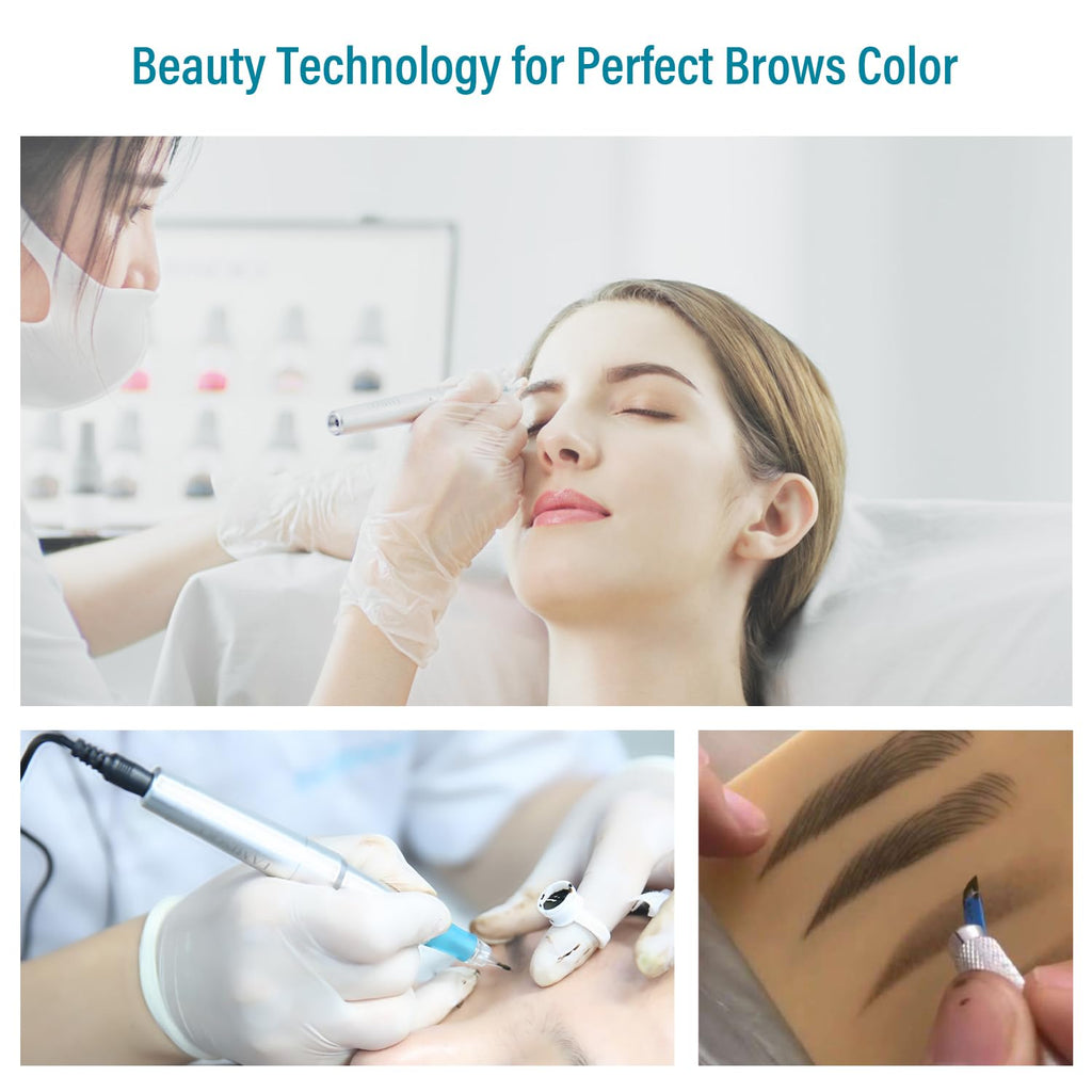 FAMISOO PMU Pigments for Eyebrow – 5ml True-Tone Microblading Ink for Brows, Lips & Eyeliner