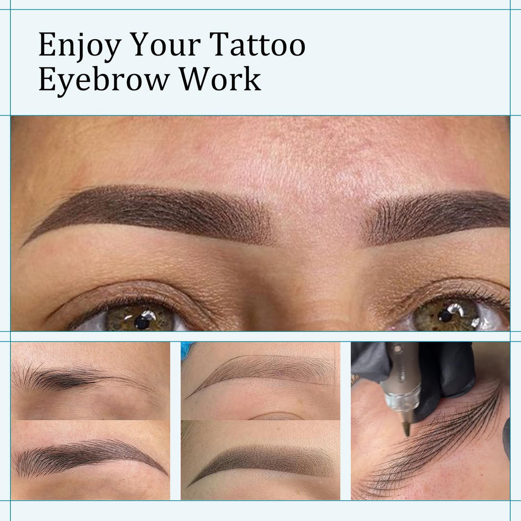 FAMISOO PMU Pigments for Eyebrow 0.169oz/5ml – Long-Lasting Microblading Ink in 263 Deep Brown