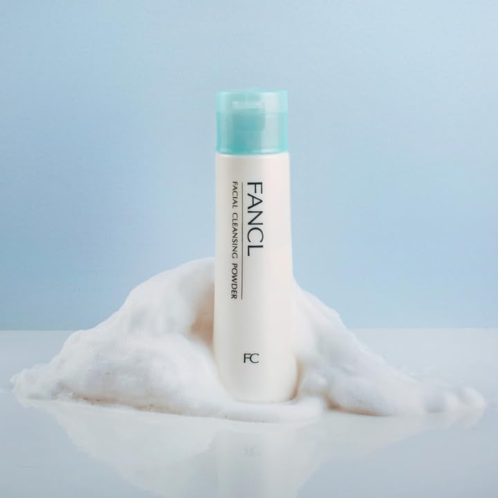 FANCL Facial Cleansing Powder – US Exclusive Powder-to-Foam Cleanser with Agar & Rice Starch