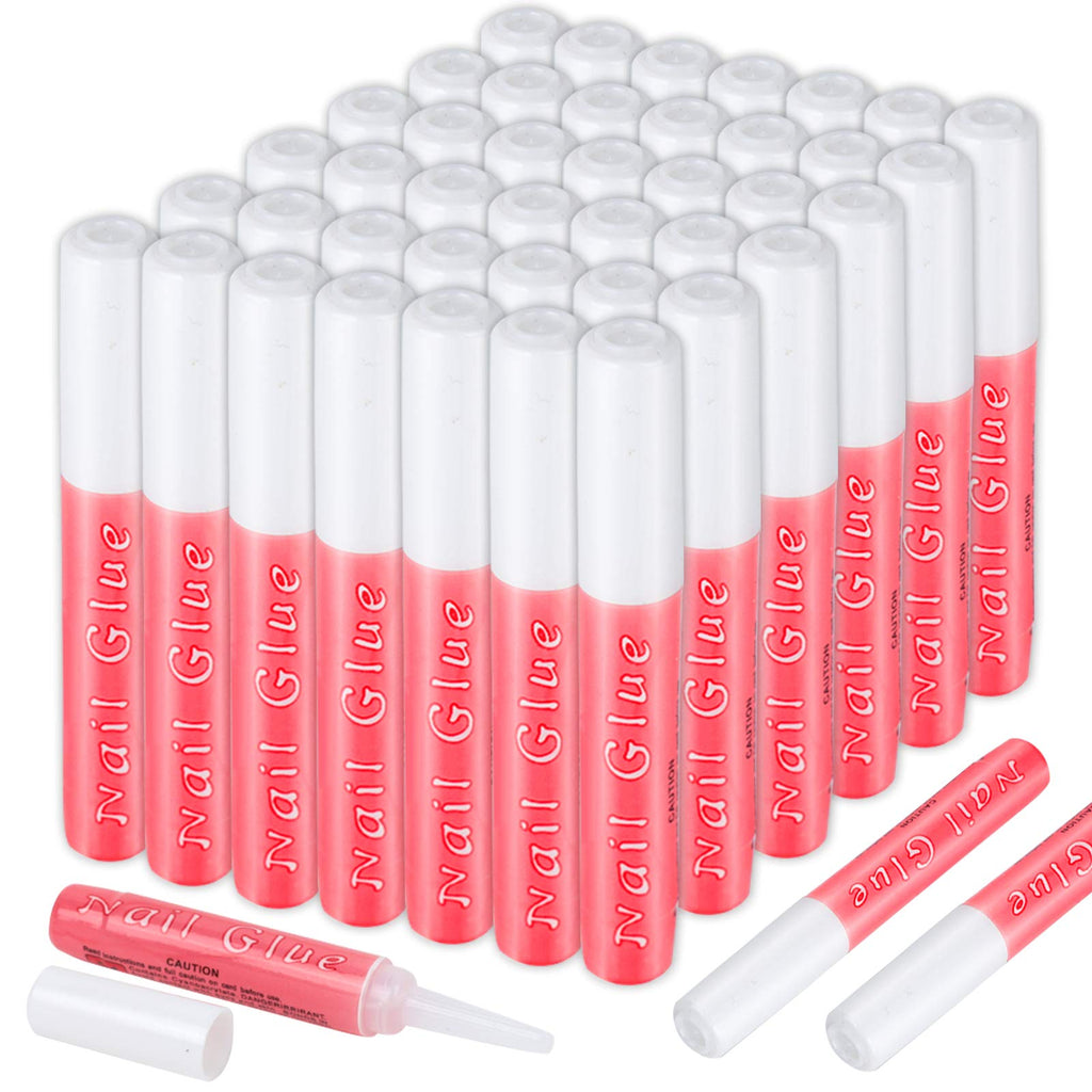 Fandamei 45 Pcs Nail Glue for Press Ons - 0.07 oz Each, Strong Bond for Nail Tips and Acrylic Nails