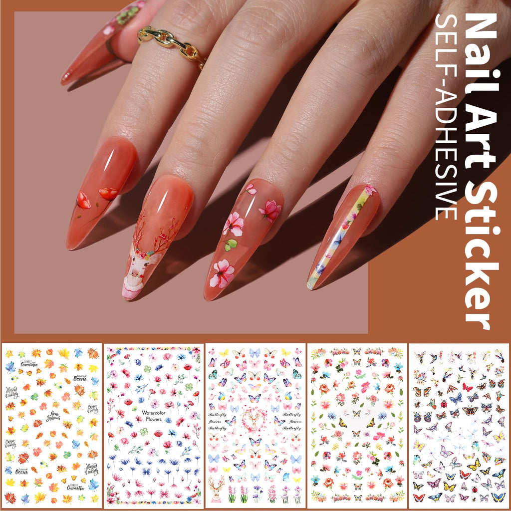 FANDAMEI Nail Art Brushes Set | Complete Nail Design Kit with Dotting Pens, Rhinestones & Sequins