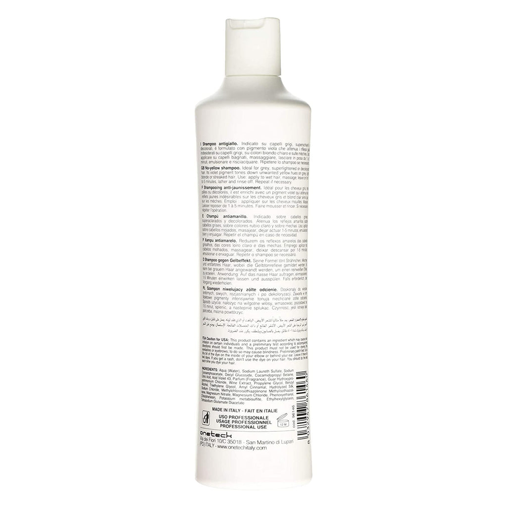 Fanola No Yellow Shampoo & Mask 11.8 oz / 2pk – Purple Anti-Brass Toner for Blonde, Silver & Gray Hair
