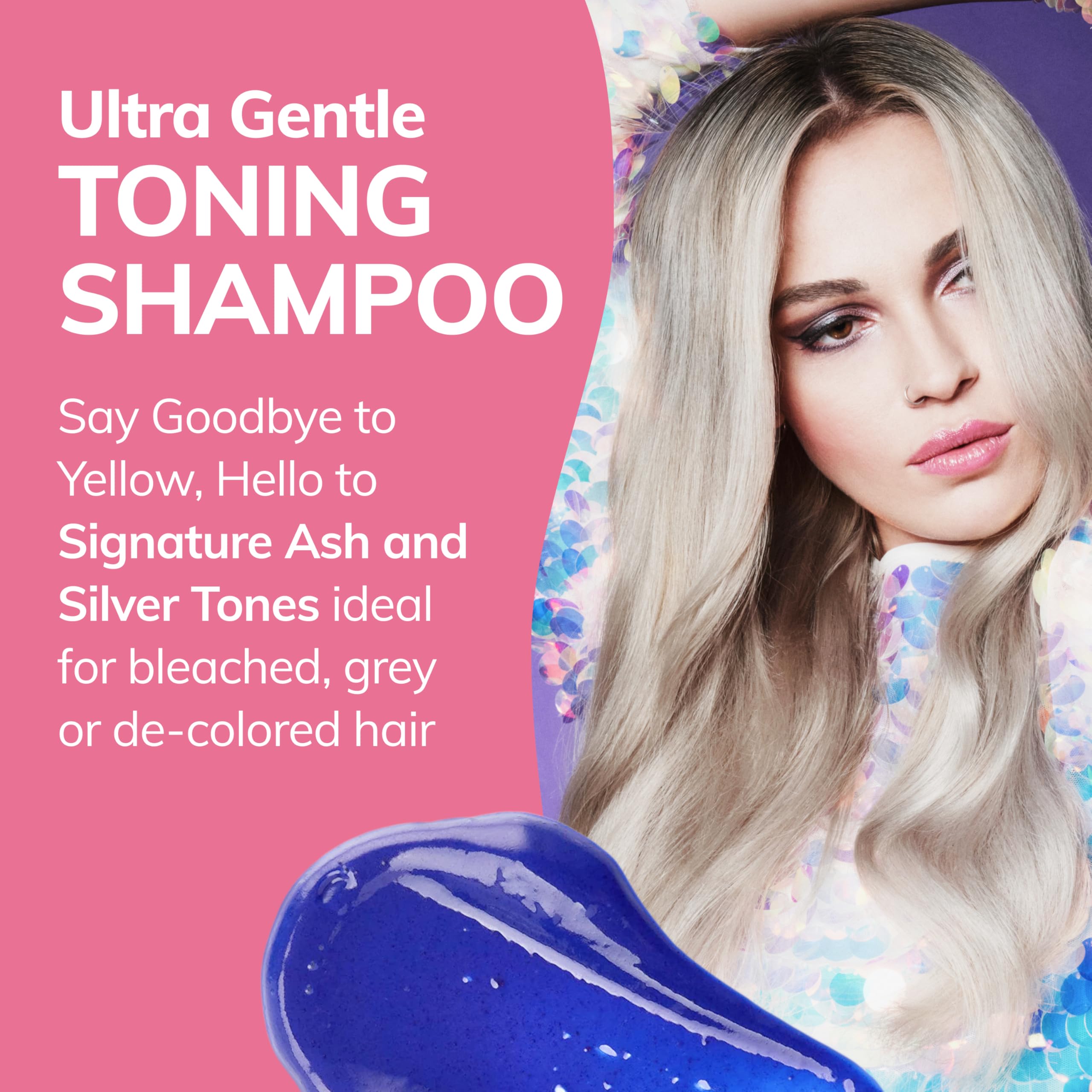 Fanola No Yellow Purple Shampoo – Neutralizes Brass for Blond, Bleached & Grey Hair