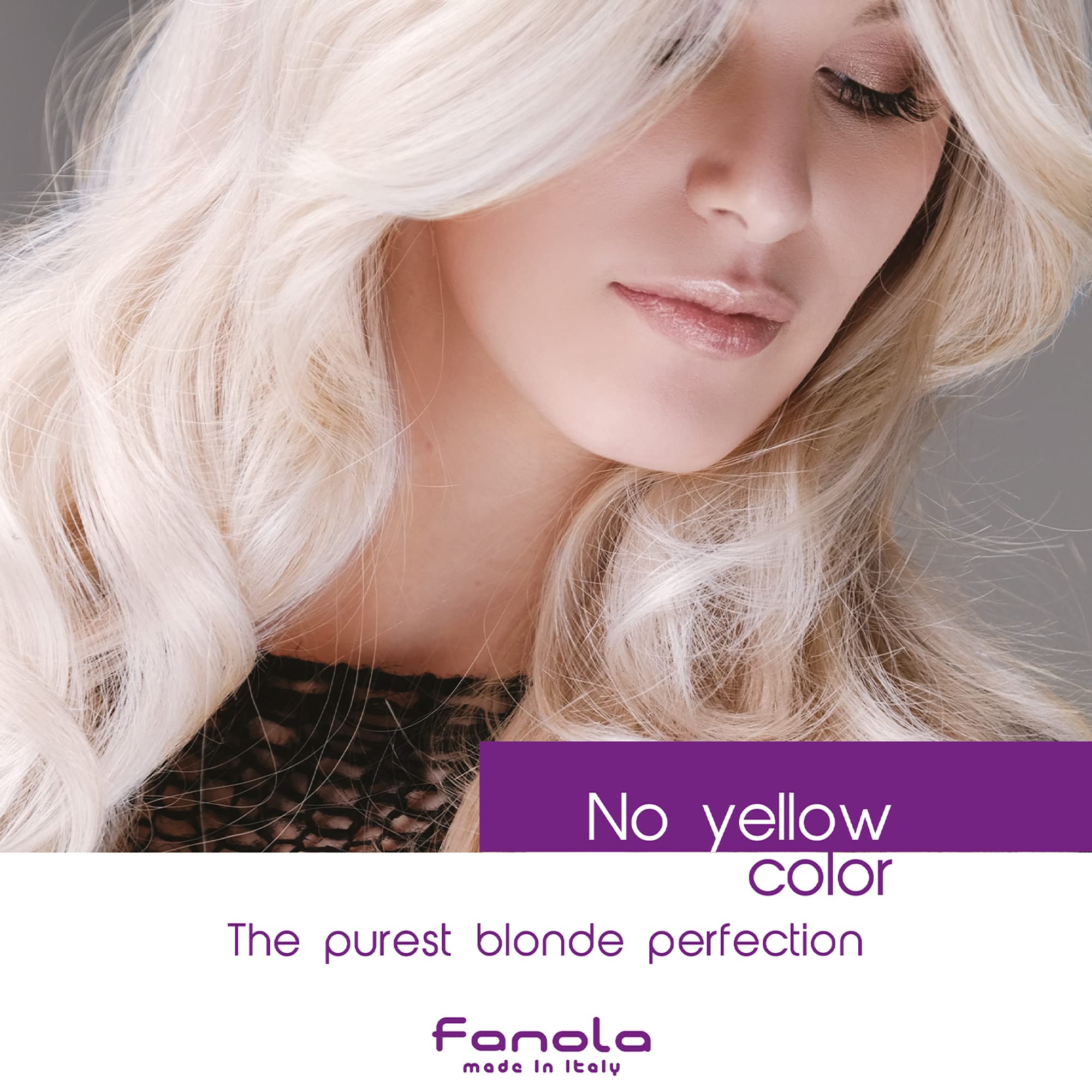 Fanola No Yellow Shampoo & Nutri Care Restructuring Deep Conditioner 11.8 oz / 2pk – Anti-Brass Purple Toner for Blonde & Damaged Hair