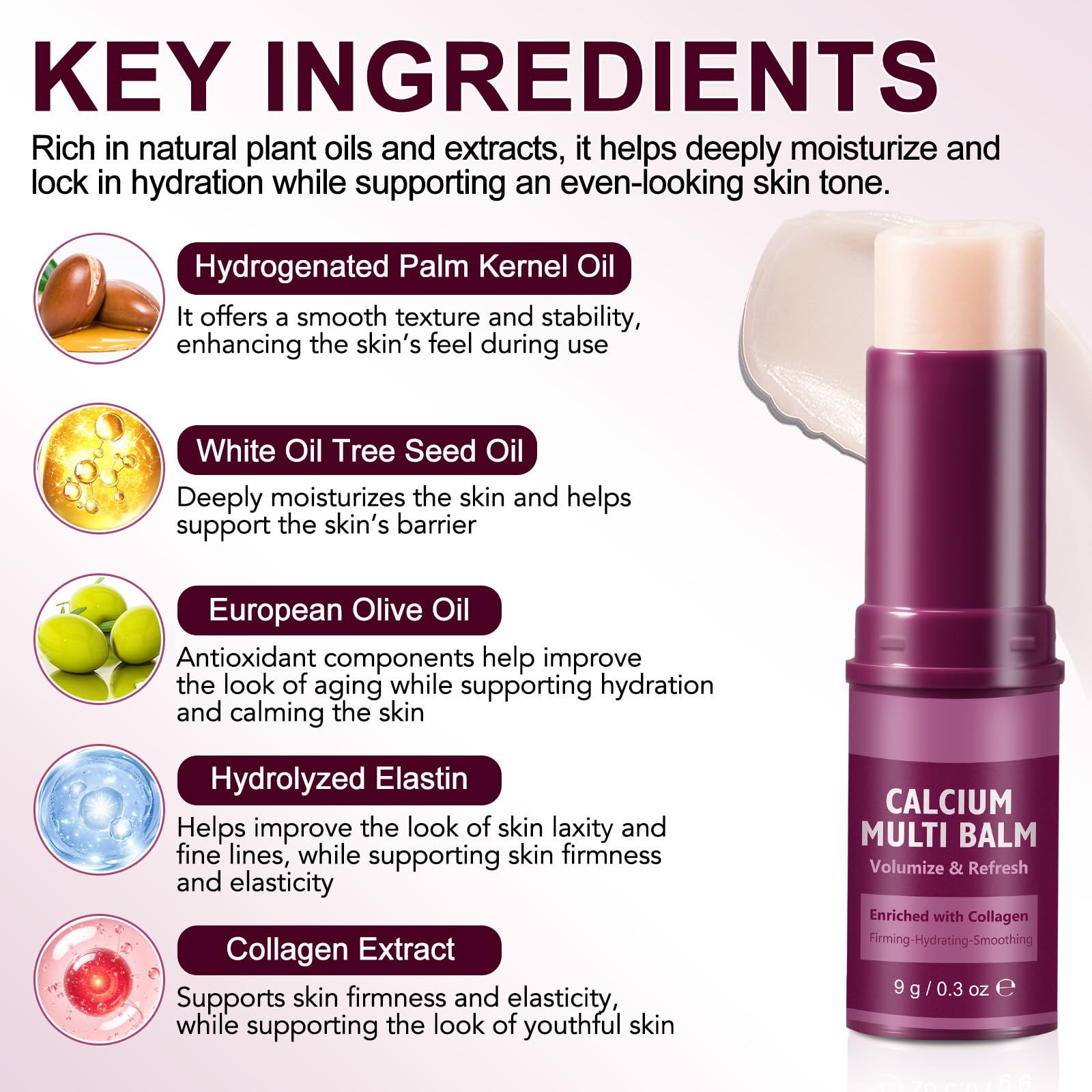 FANSHI Calcium Multi Balm Stick – Firming, Hydrating & Smoothing for Eyes, Face & Neck (2-Pack)