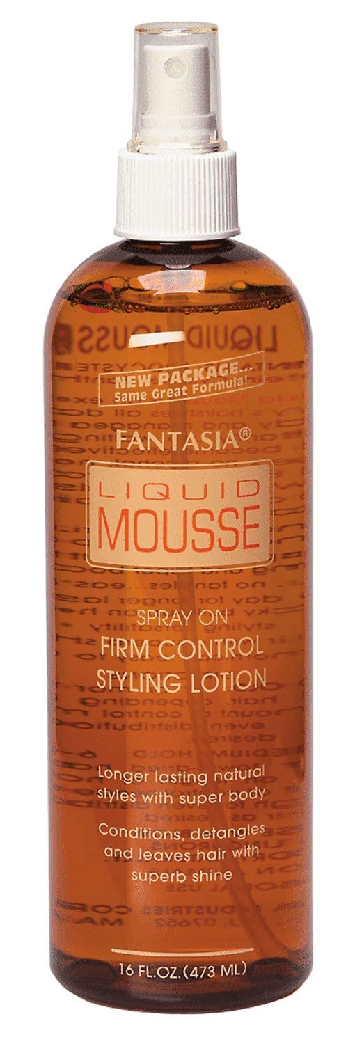 Fantasia Liquid Mousse Spray – 16 oz Bottle, Detangles & Flexible Hold (6 Pack)