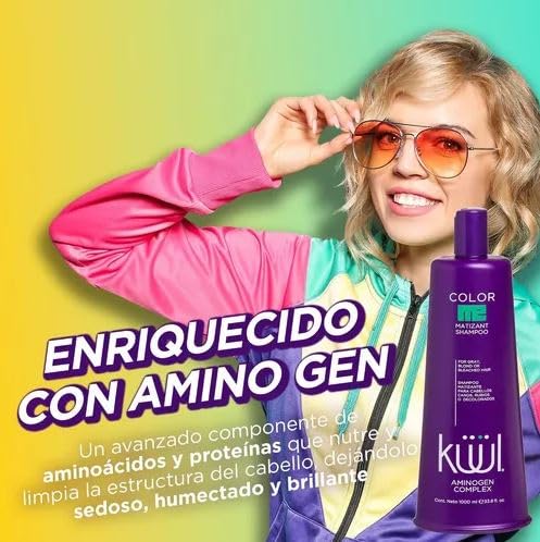 Fantasy Nails Kuul Matizant Shampoo – Purple Tint for Gray, Blond & Bleached Hair (300 ml)