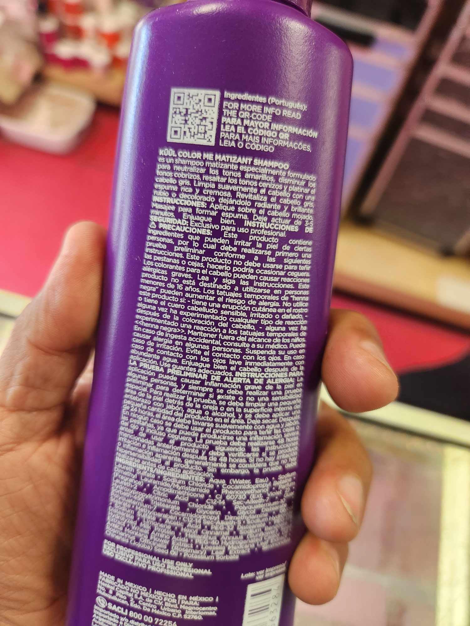 Fantasy Nails Kuul Matizant Shampoo – Purple Tint for Gray, Blond & Bleached Hair (300 ml)