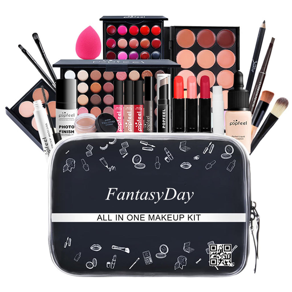 FantasyDay All-in-One Makeup Kit for Women – Eyeshadow Palette, Lipstick & More