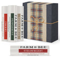 Farm & Bee Natural Lip Balm – 4 Pack Organic Moisturizing Lip Care