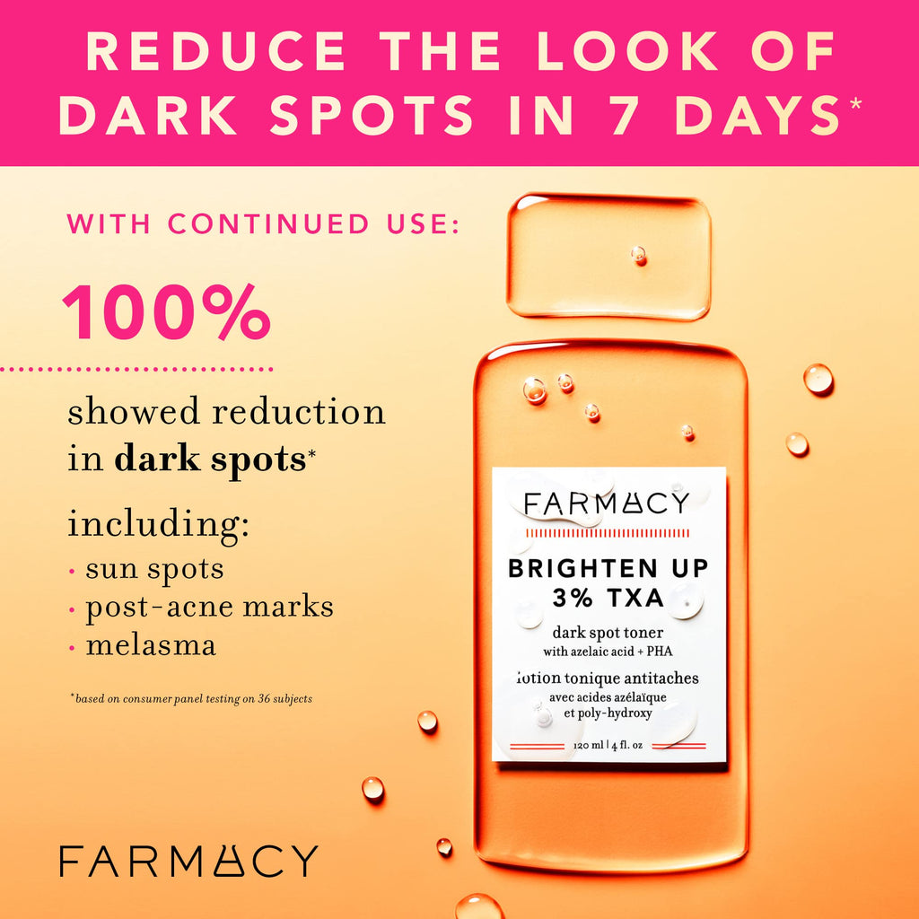 Farmacy 3% TXA Brightening Toner - Dark Spot Corrector with Azelaic Acid + 5% PHA (50ml)
