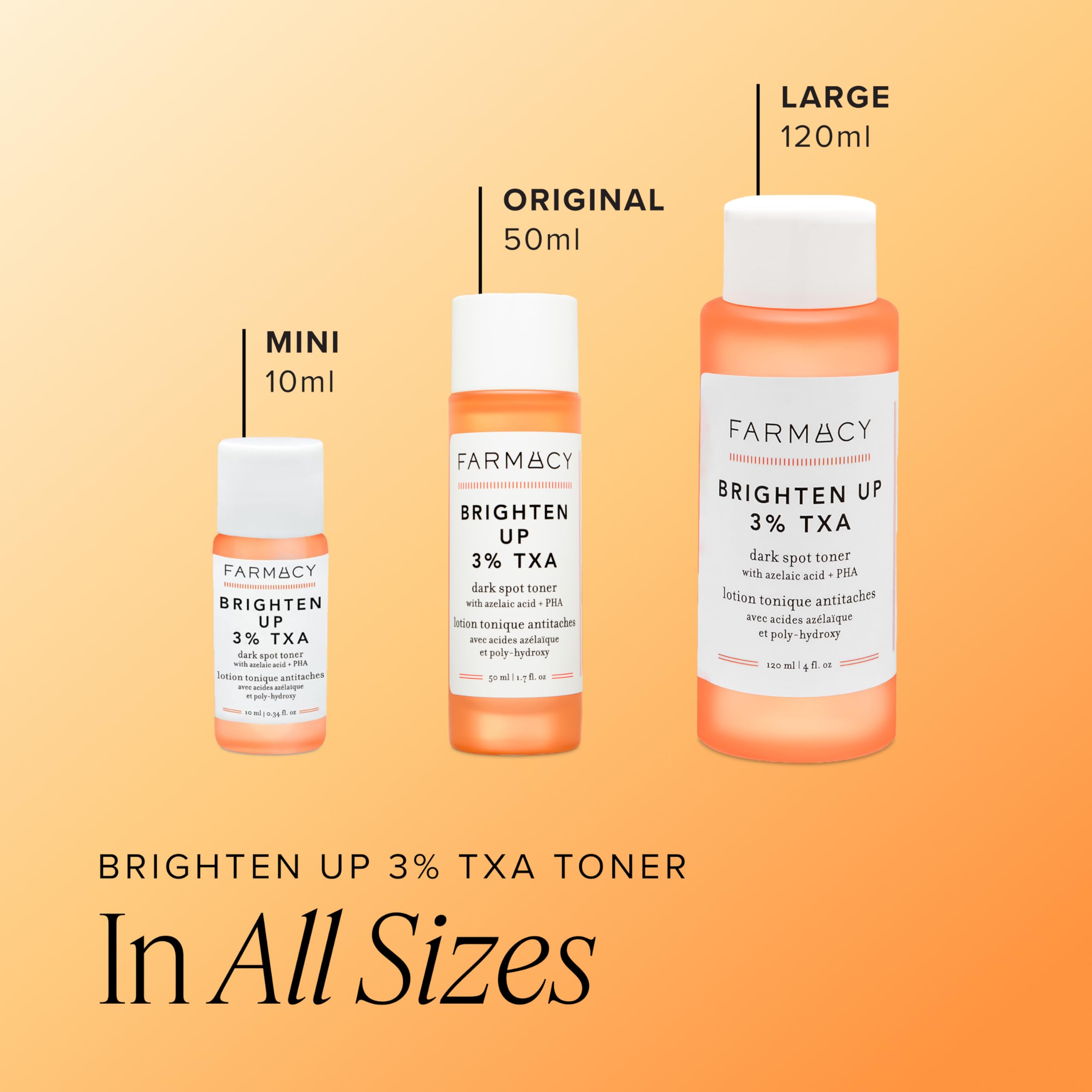 Farmacy 3% TXA Brightening Toner - Dark Spot Corrector with Azelaic Acid + 5% PHA (50ml)