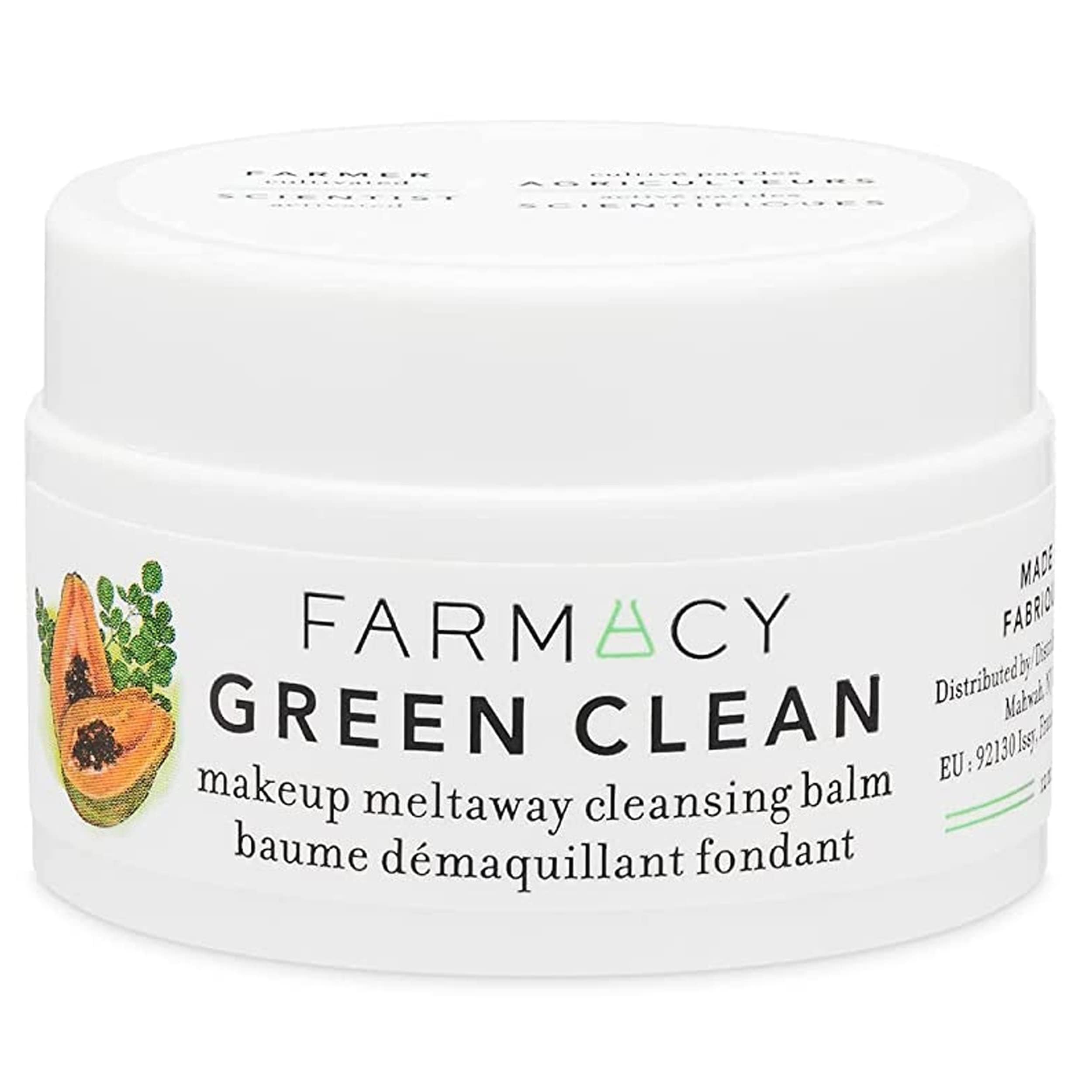 Farmacy Green Clean Makeup Remover Balm – Melt Makeup, Remove SPF, Hydrate Skin (12ml)