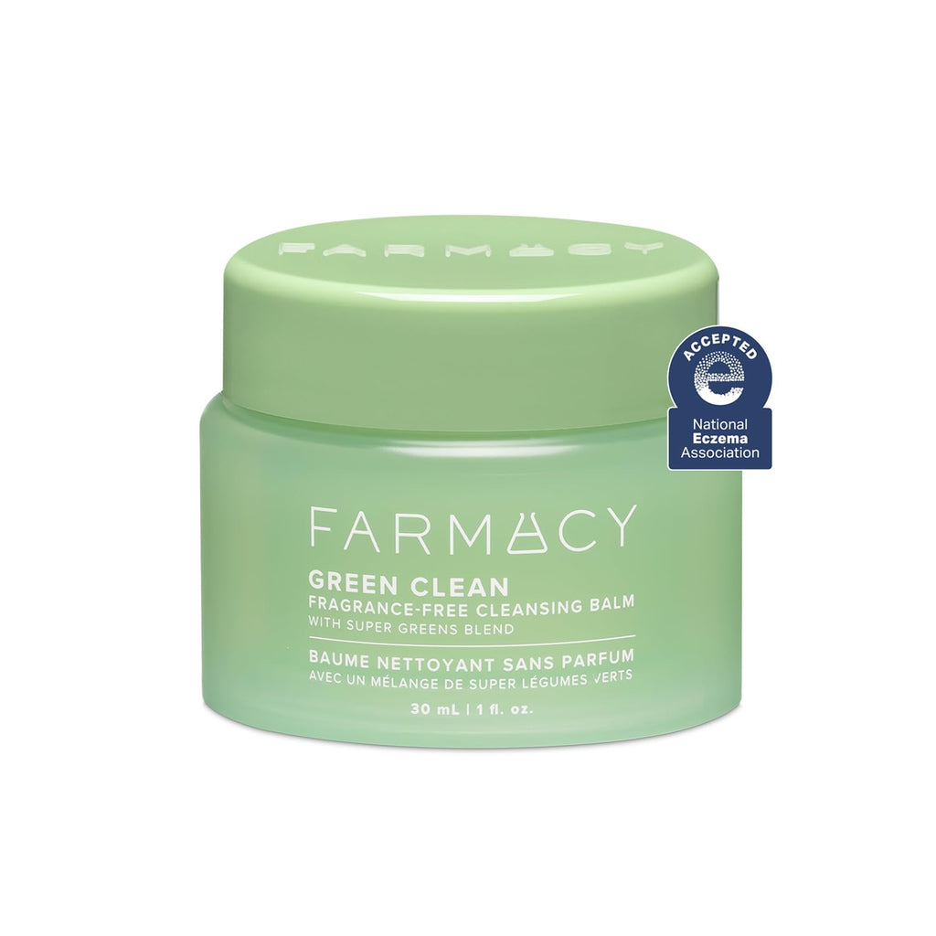 Farmacy Green Clean Sensitive Skin Makeup Remover Balm – Fragrance-Free, Waterproof Makeup Remover & Oil Cleanser (30ml)