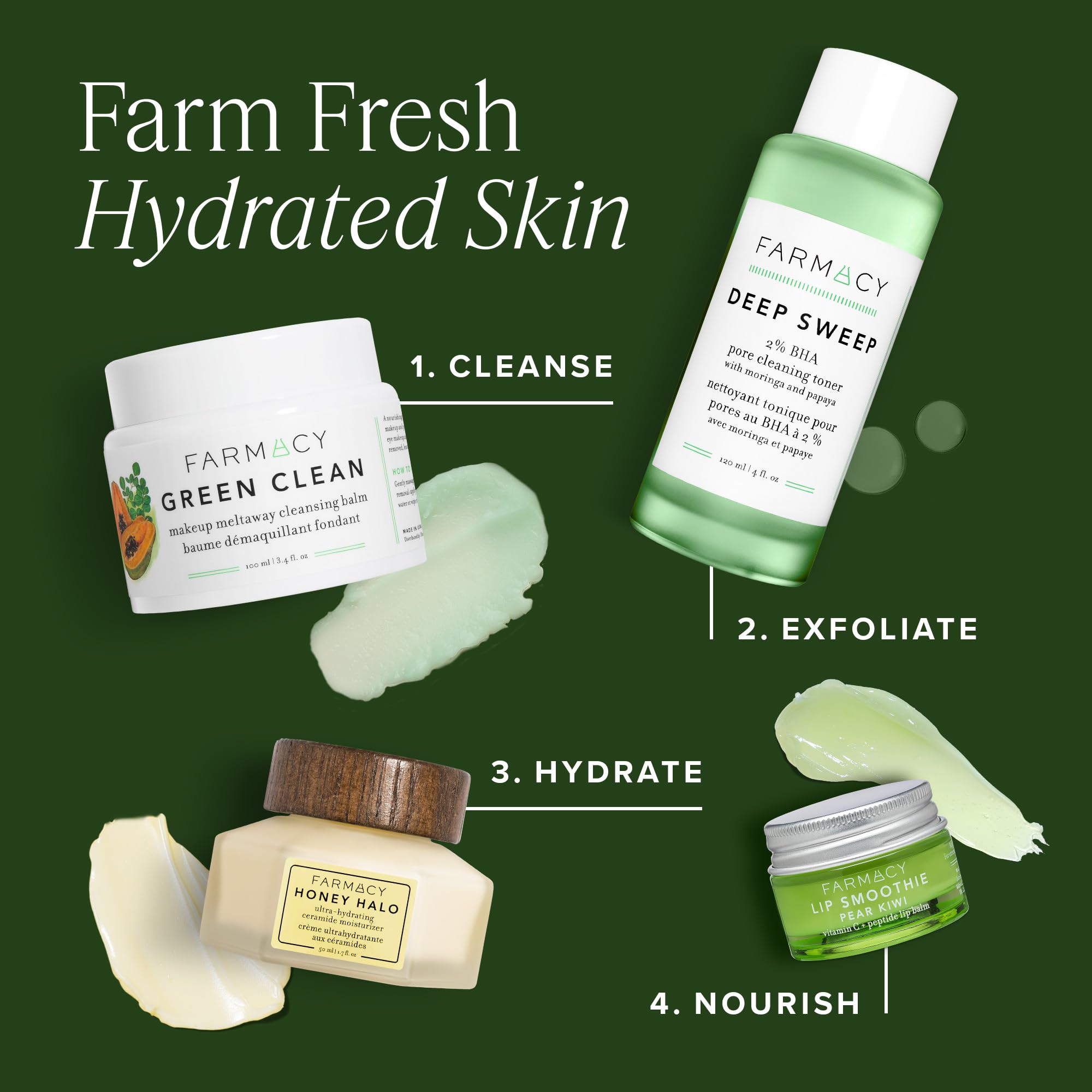 Farmacy Green Clean Makeup Remover Balm – Melt Makeup, Remove SPF, Hydrate Skin (12ml)