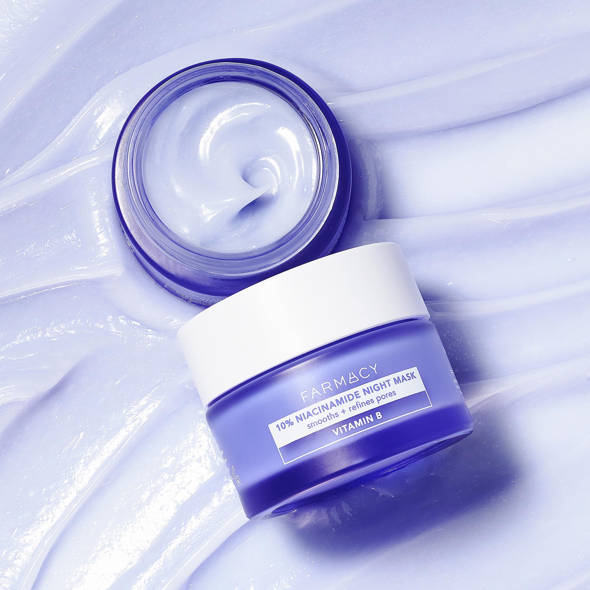 Farmacy Niacinamide Overnight Mask – Pore Refining, 10% Niacinamide, 3% Panthenol + Blueberry Seed Oil (9ml)