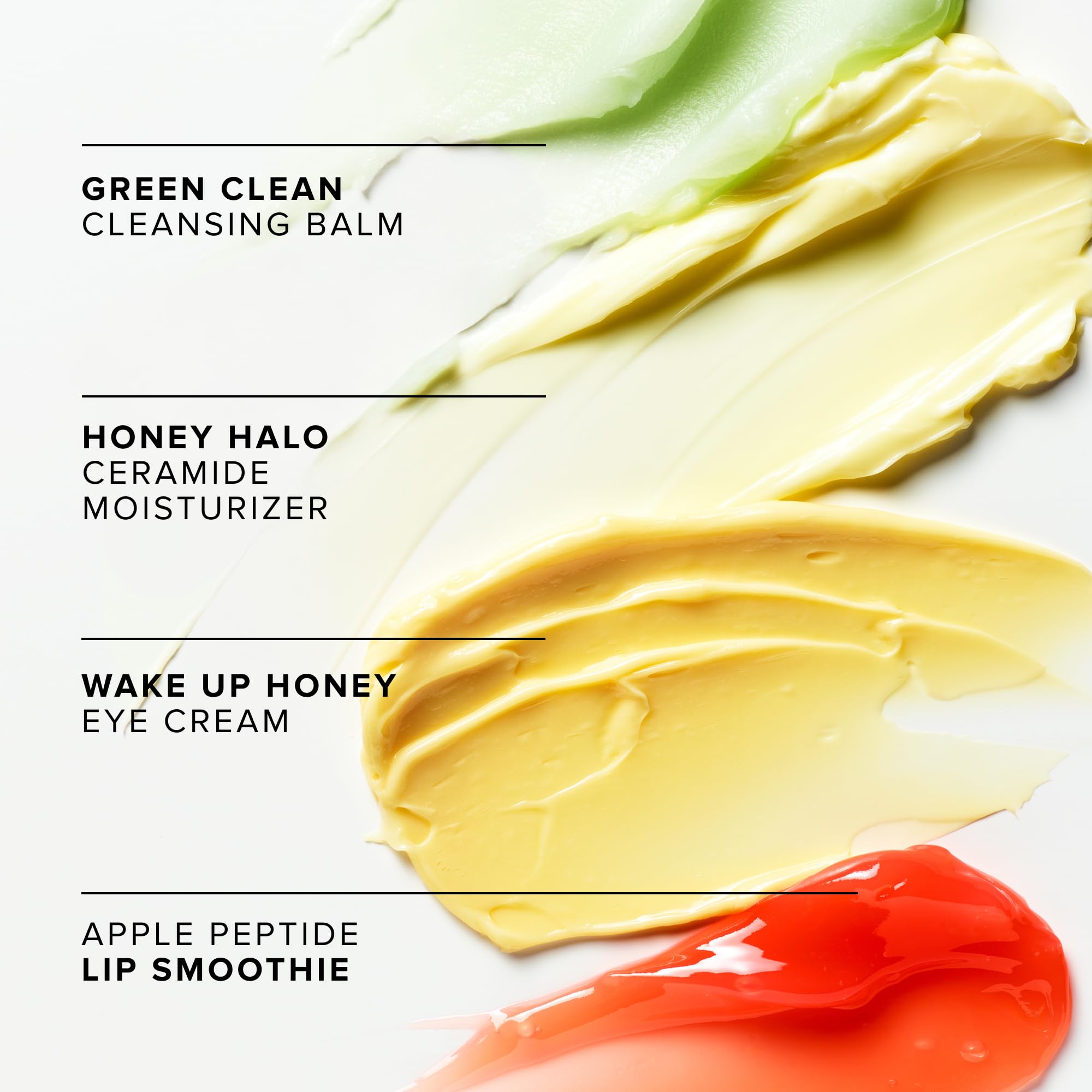 Farmacy Favorites Travel-Size Skincare Set | Green Clean Balm, Wake Up Honey Eye Cream, Honey Halo Moisturizer & Lip Smoothie
