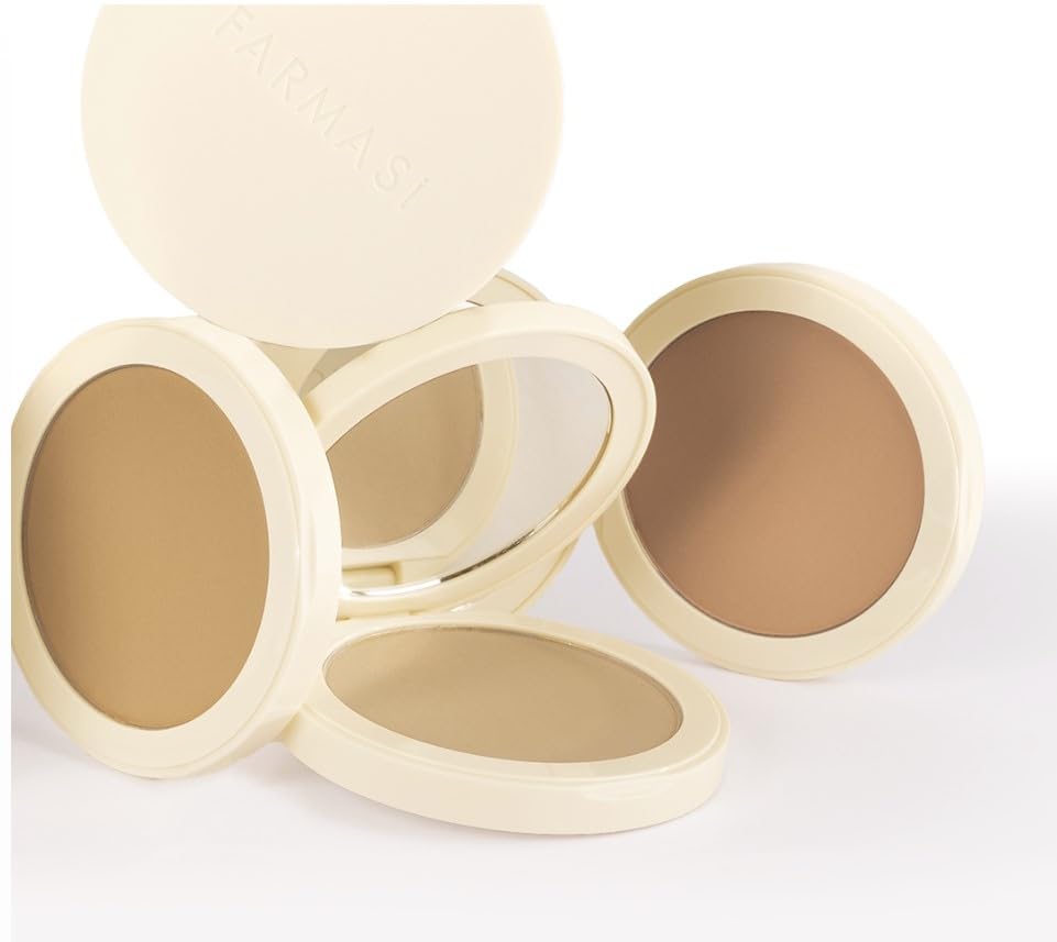 FARMASI BB All-in-One Powder – Lightweight, Long-Lasting Coverage (Cool Light) 0.5 oz