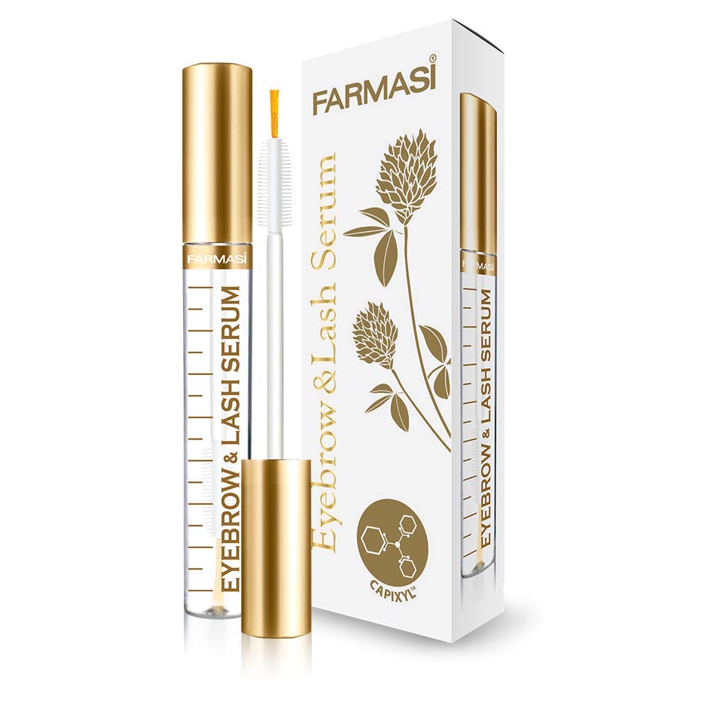 FARMASi Eyebrow and Lash Serum – Fuller Lashes and Brows, 0.4 fl oz