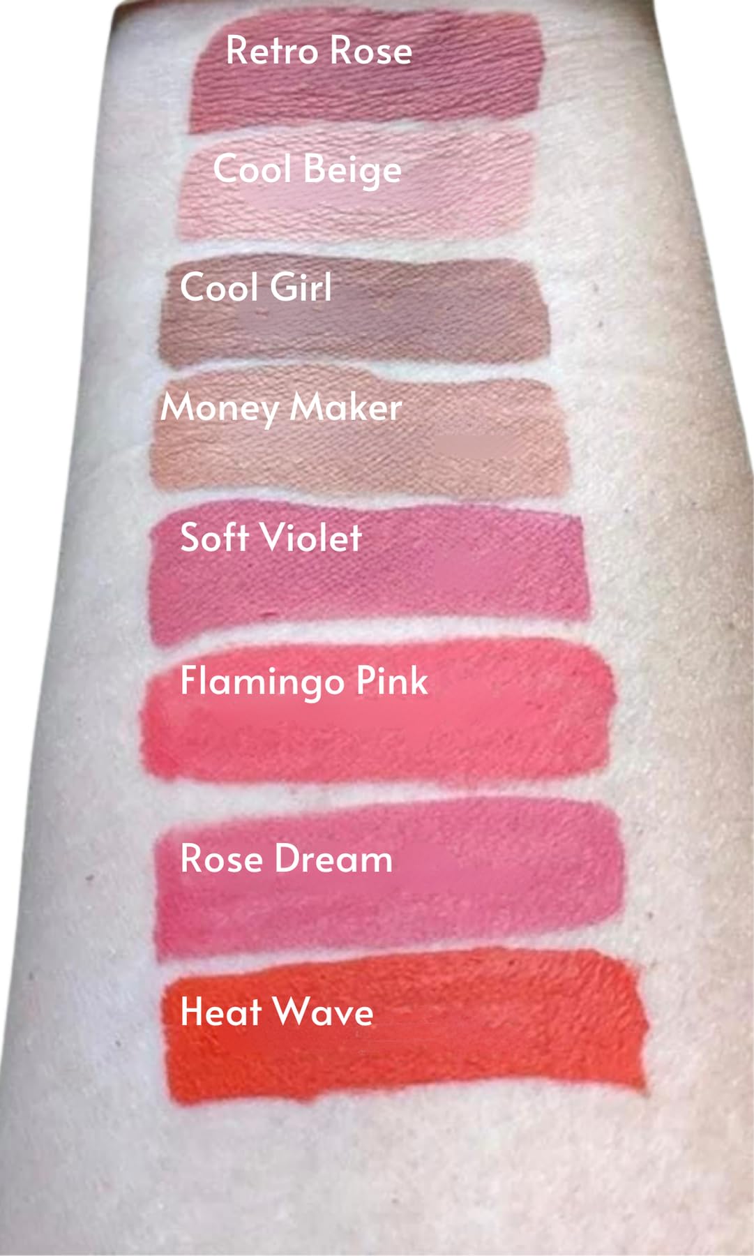 FARMASi Matte Liquid Lipstick – Long-Lasting, Ultra-Comfortable in Cool Beige (0.14 fl oz)