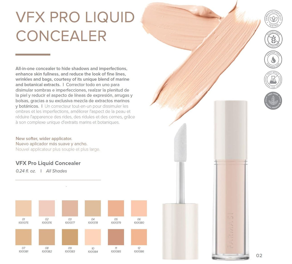FARMASi VFX Pro Liquid Concealer – All-In-One Full Coverage for All Skin Types