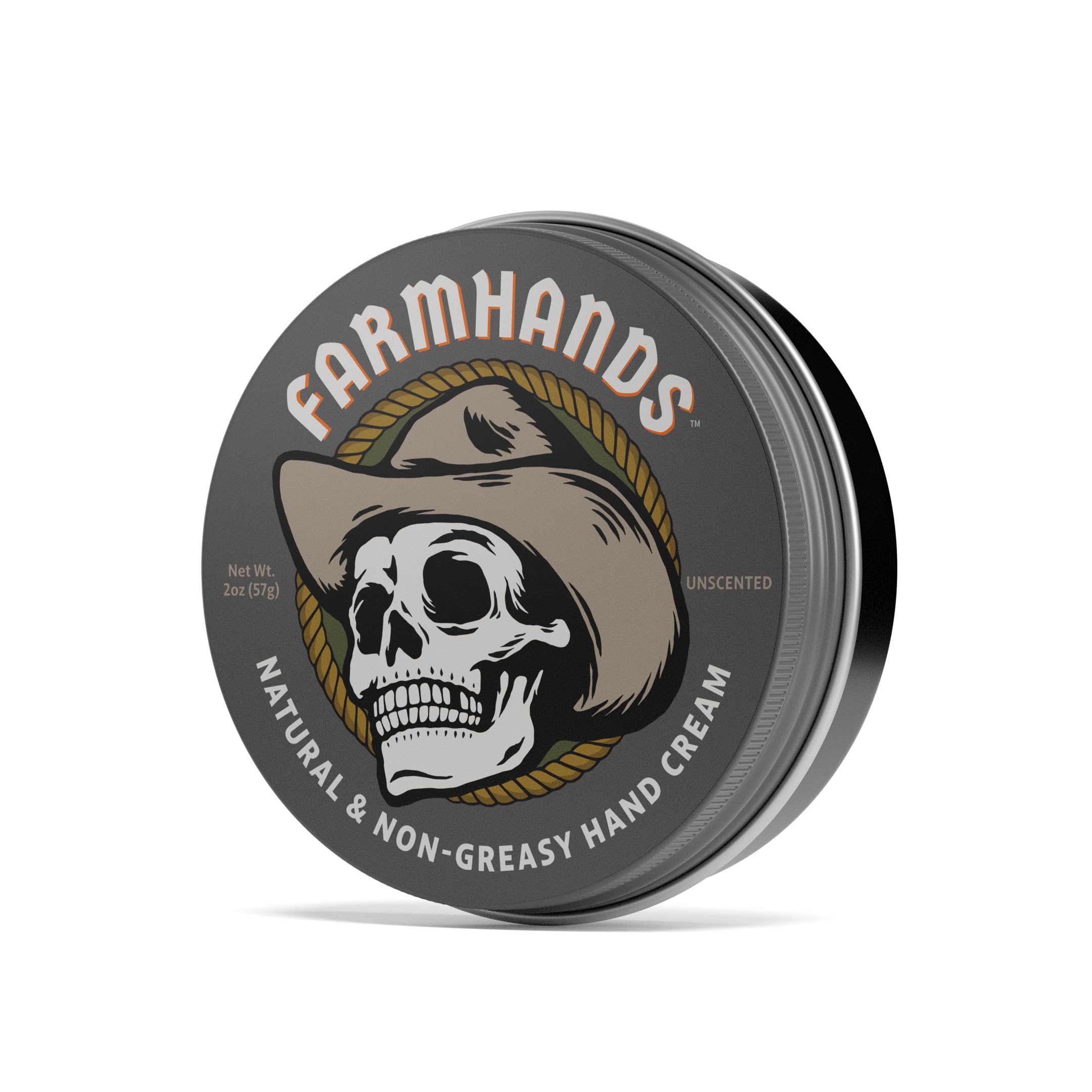 Farmhands Natural Non-Greasy Hand Cream – Fast-Absorbing, Fragrance-Free, 2oz Tin